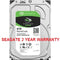 ST8000DM004 - Seagate BarraCuda 8TB 5.4K 6G 256MB Internal SATA Hard Drive - 2 Year Warranty - NEW